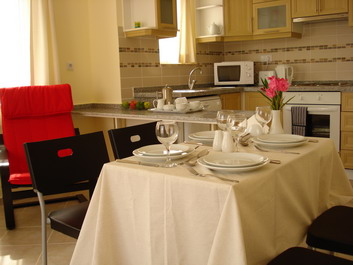 Inside an apartment - kitchen